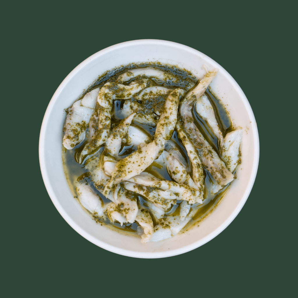 Fesleğenli Levrek Marin